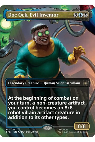 Magic The Gathering Doc Ock، بطاقة اللعبة المرخصة للمخترع الشرير R-0024
