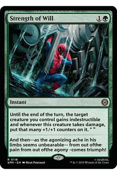 Magic The Gathering بطاقة اللعب المرخصة Strength of Will Foil R-0118