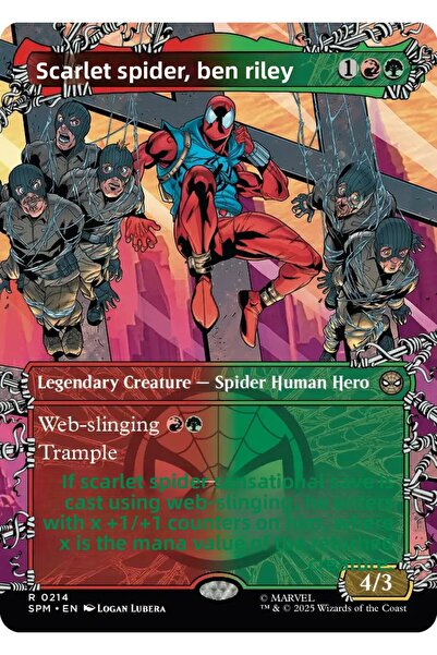 Magic The Gathering بطاقة اللعب المرخصة سكارليت سبايدر، بن رايلي R-0214