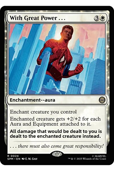 Magic The Gathering مع قوة كبيرة… بطاقة اللعب المرخصة Foil R-0024