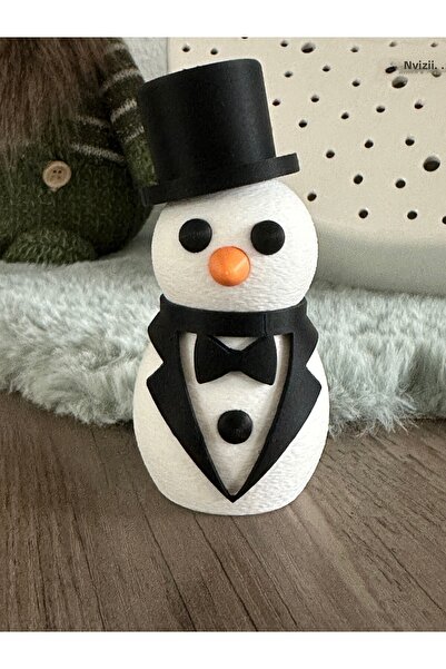 HasFar Tech Elegant Snowman Snow Woman Set |   Desktop Decoration and Gift Item