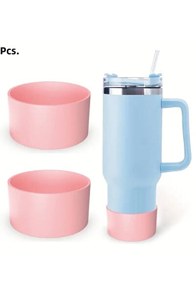 Homeland واقي قاعدة السيليكون للماء والترمس - قطعة واحدة باللون الوردي، 7.5 ×...