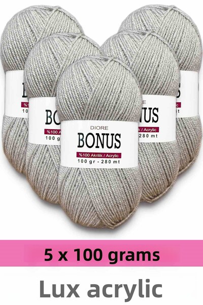 BONUS 5 X 100 Gr Classic Luxury Acrylic Yarn 809
