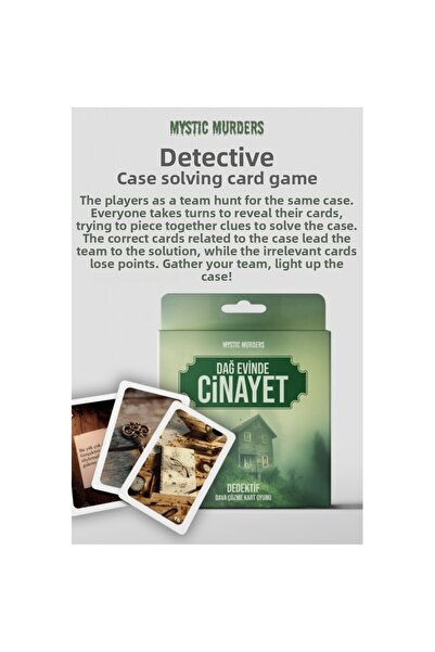 Wisevelya لعبة بطاقات المحقق - جريمة قتل في منزل الجبل