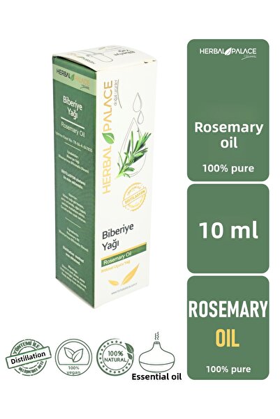 Herbal Palace Rosemary Essential Oil 10 ml & 100% Pure and Natural (Rosemary Oil)
