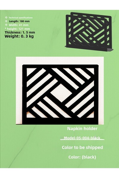 EXİTMODEL Metal Tabletop Tableware Decorative Napkin Holder, Napkin Holder, N...