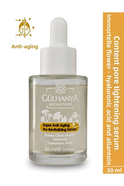 Gülhanya Aromaterapi زهرة الخلود - مصل لشد المسام ومضاد للشيخوخة مع حمض الهيا...