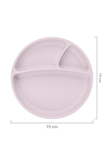 OiOi Vacuum Food Plate Portion - Misty Lilac