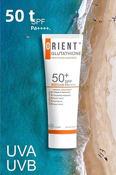 Orient واقي شمسي نباتي بعامل حماية 50 مع الجلوتاثيون والكولاجين