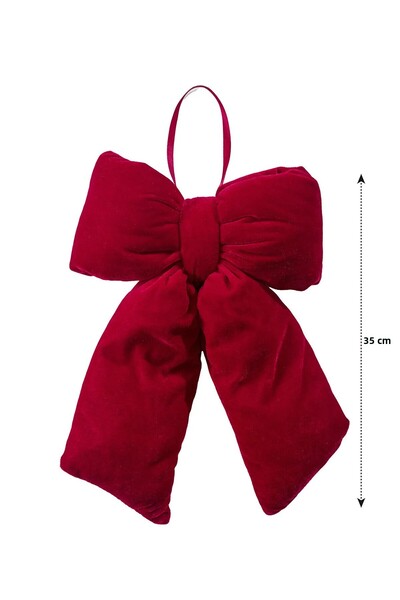 LC Waikiki Lcw Home Red Bow Plush Door Ornament