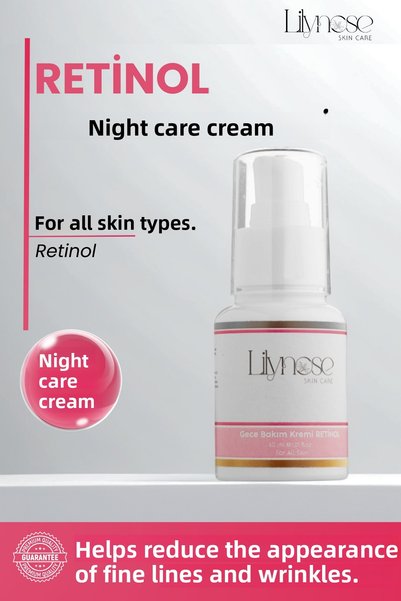 lilynose Anti-Aging, Repairing and Renewing, Moisturizing Retinol Night Care Cream 60 ml