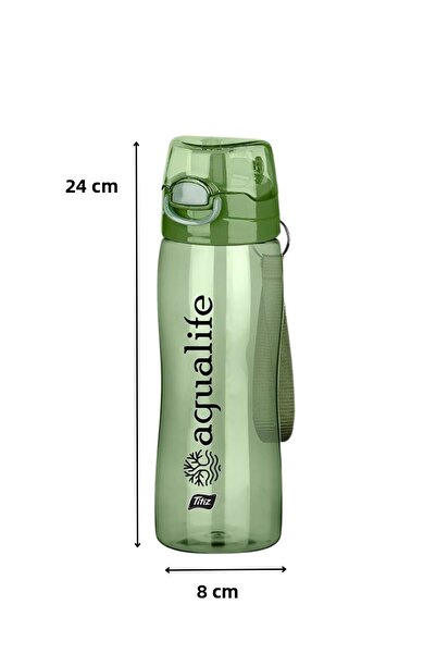 ELDİPA 750 ml Lockable Button Lid Sports Water Bottle Without Straw Water Bottle Pc Water Bottle