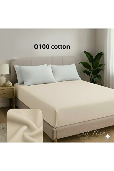 Elifnaz home tekstil ملاءة سرير مطاطية مزدوجة مصنوعة من القطن بنسبة 100%