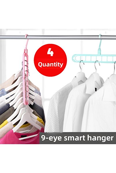 CocoVia (4 БРОЯ) Практична многофункционална магическа интелигентна закачалка...