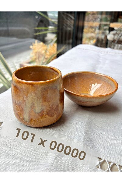 HAZEYA SERAMİK Stoneware Espresso Cup Set Handmade