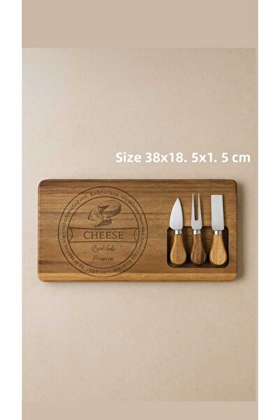 LEONEV Acacia Cheese Presentation Serving Set