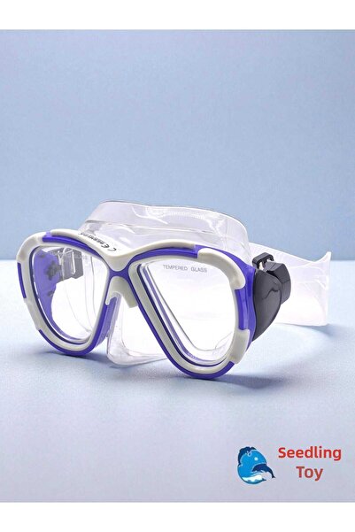 Fidan oyuncak قناع الغوص والسباحة الاحترافي - زجاج مقسى يوفر أقصى درجات الرؤي...