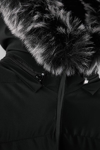 Trendyol Collection Black Regular Men's Coat Tmnaw26Mo00028