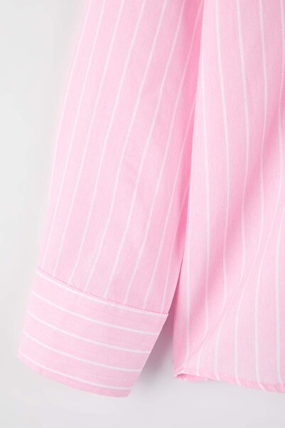 Trendyol Collection Rosa reguläres Herrenhemd TMNAW26GO00026