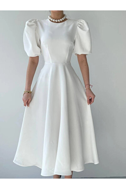 Kıvanç Moda    Catania Balloon Sleeve Dress