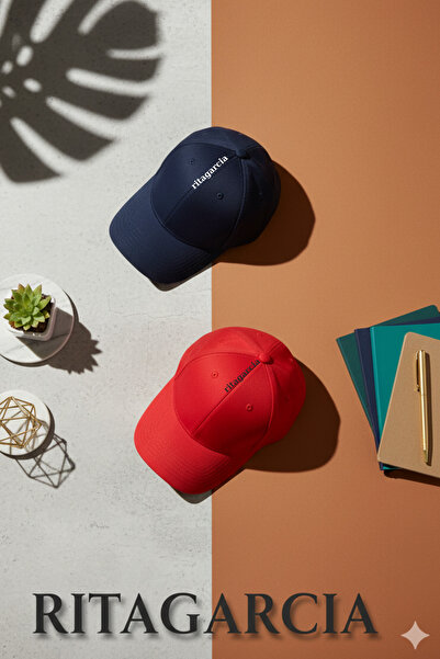 Ritagarcia Унісекс Регульована спортивна червоно-синя базова кепка, набір з 2...