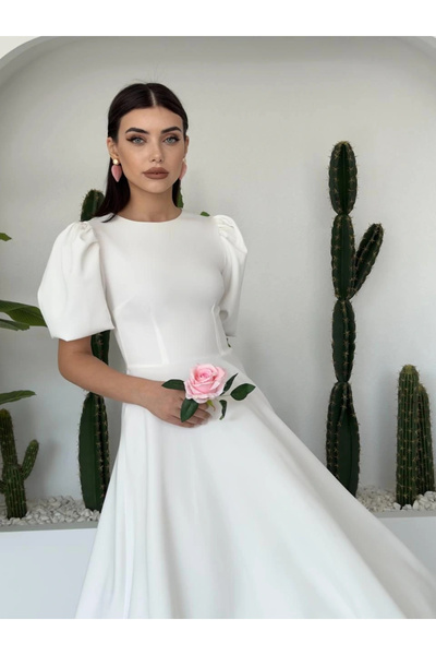 Kıvanç Moda    Catania Balloon Sleeve Dress