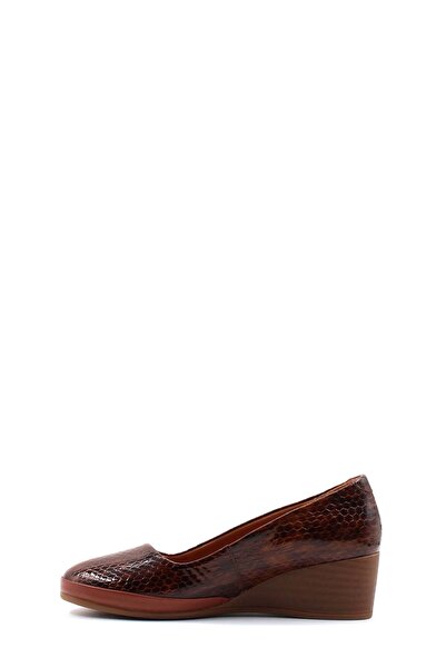 FAST STEP Genuine Leather Women's Wedge Heeled Shoes - 411Za291