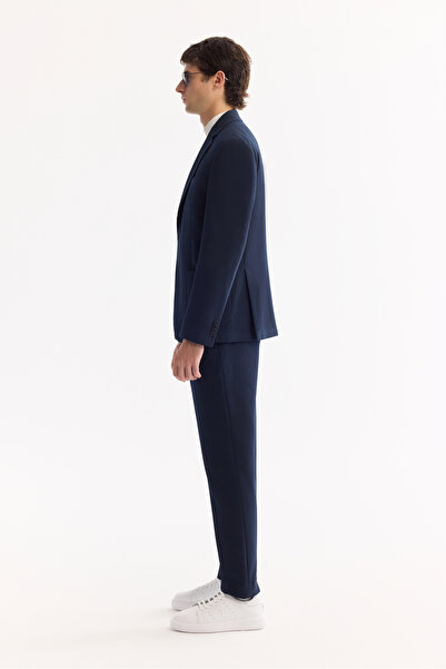 Avva Ανδρικό μπλέζερ με μονό γιακά, ελαφριά υφή, Comfort Slim Fit Jacket A52Y4013