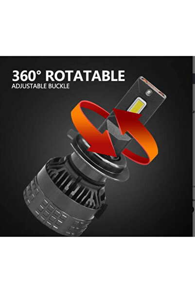 Ruan Set of 2 LED car bulbs N60 H11 white light 6000K canbus 26000 LM 250W