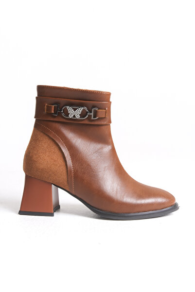 Riccon Bynnesia Kadın Bot 0012853 Taba Cilt