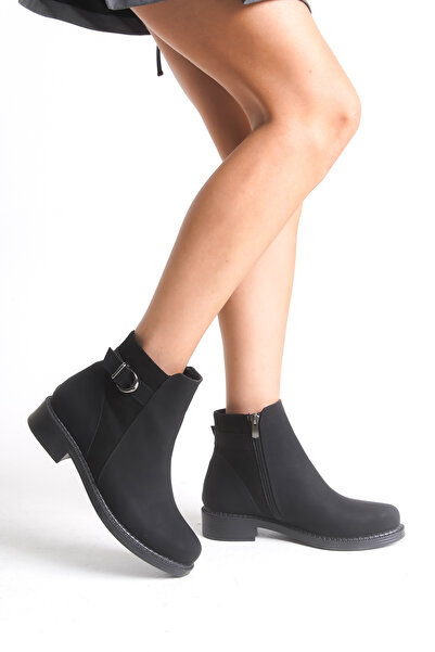 Riccon Giselnath Kadın Bot 0012070 Mat Siyah