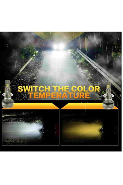 Ruan Set of 2 LED car bulbs K13 H4 canbus 210W 27000LM 6000K app control