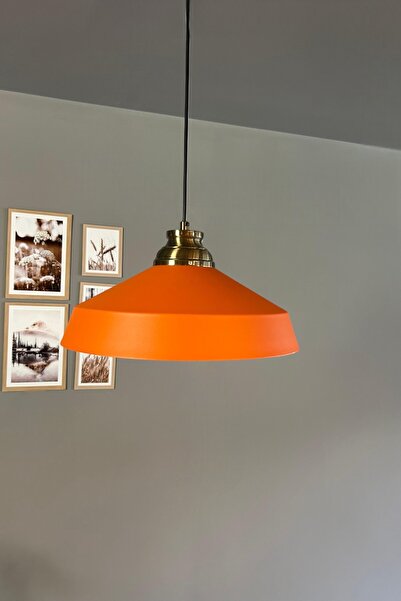 Bamyum Lema Turuncu Tekli Avize Kum Saati Başlık Sarkıt Lamba Restoran Cafe Salon Avizeleri