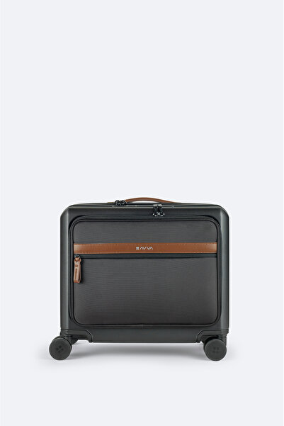 Avva Siyah Polipropilen Kilitlenebilir Laptop Bölmeli Küçük Boy Bavul B008110