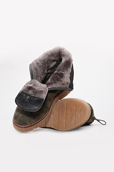 FAST STEP Cizme clasice de damă din piele naturală și blană 657KZA2502