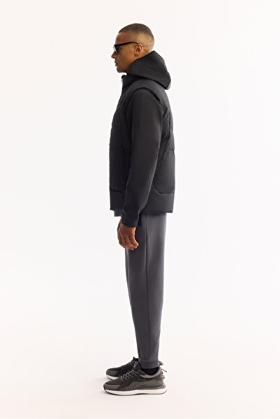 Avva Men's Black Functional Dual-Use Water Repellent Windproof m Transitional Coat A52Y6167