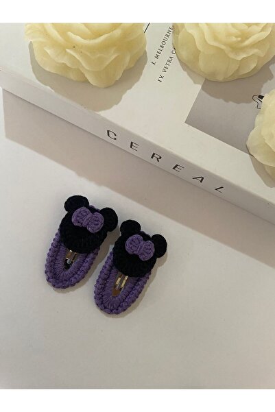 MAVEA Knitted 2-Piece Snap Buckle Mickey Mouse