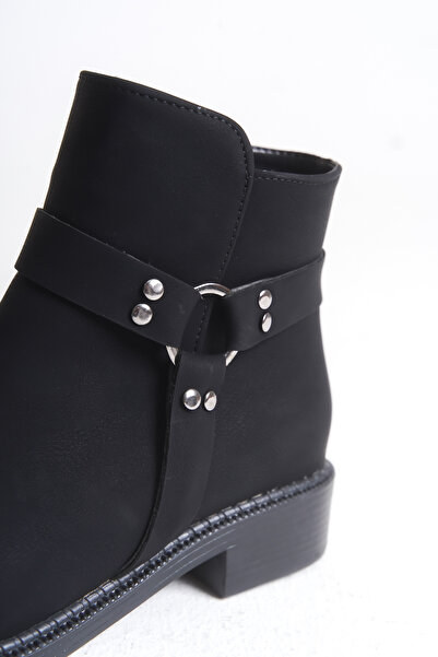 Riccon Ezasianna Kadın Bot 0012075 Mat Siyah