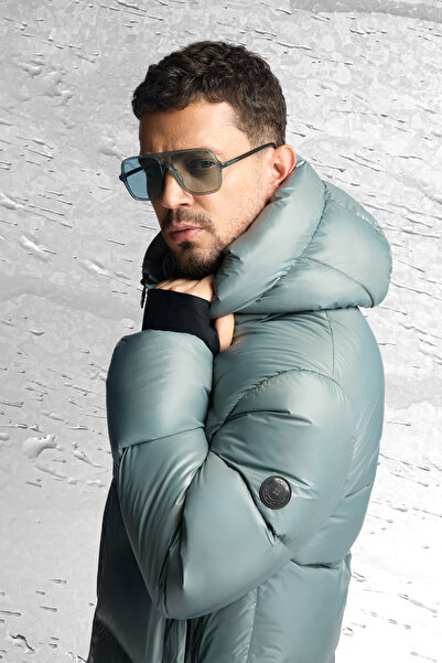 Avva Men's Sage Hooded 100% Goose down Water Repellent Windproof -15 ° Cdayanıklı Şişme Mont A52Y6182