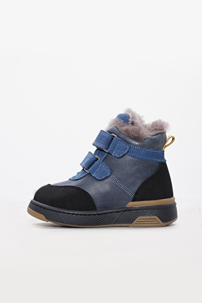 FAST STEP Cizme clasice pentru copii unisex din piele naturală și blană 157KXA2715