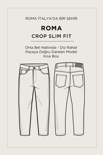 Avva Ανδρικό παντελόνι τζιν χακί κλασικό βαμβακερό ταλαιπωρημένο ρωμαϊκό κομμένο παντελόνι με λεπτή εφαρμογή A52Y3514