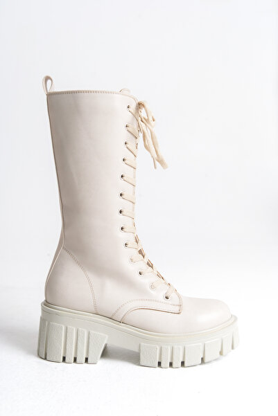 Riccon Tuilinnel női térd feletti csizma 00121402 bézs bőr