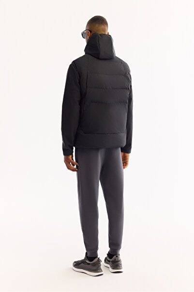 Avva Men's Black Functional Dual-Use Water Repellent Windproof m Transitional Coat A52Y6167