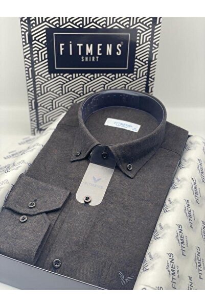 Fitmens Classic Long Sleeve Winter Woodcutter Collar Buttoned Cotton Gift Boxed Men's Shirt Y.Filafil Fs-003136 -
