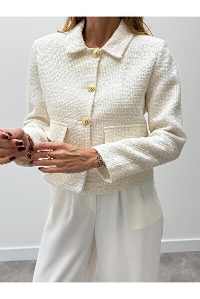 Maldia Shop Жіночий піджак на ґудзиках Dore на ґудзиках з тувіту