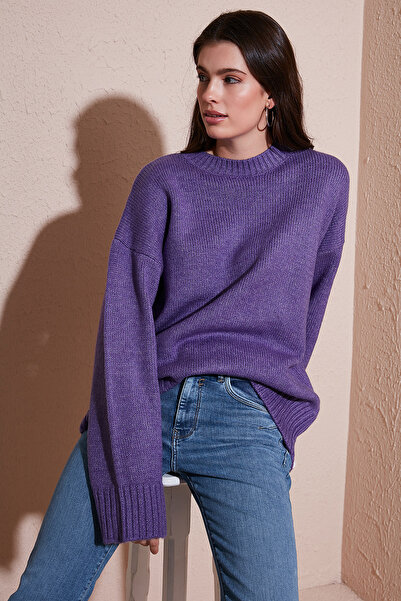 Lela Regular Fit Crew Neck Basic Knitwear Sweater Sweater 4616213