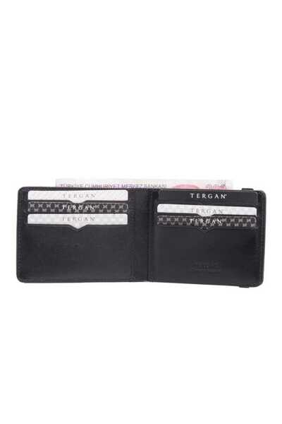 Tergan Black Genuine Leather Men's Credit Card Holder - S1Kk00001600-B06