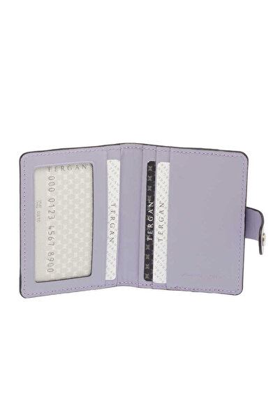 Tergan Θήκη πιστωτικής κάρτας Unisex από γνήσιο δέρμα λιλά - S1KK00001653-T8J