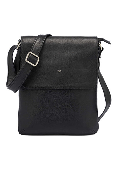 Tergan Black Genuine Leather Women's Crossbody Bag - S1Ac00002955-A85