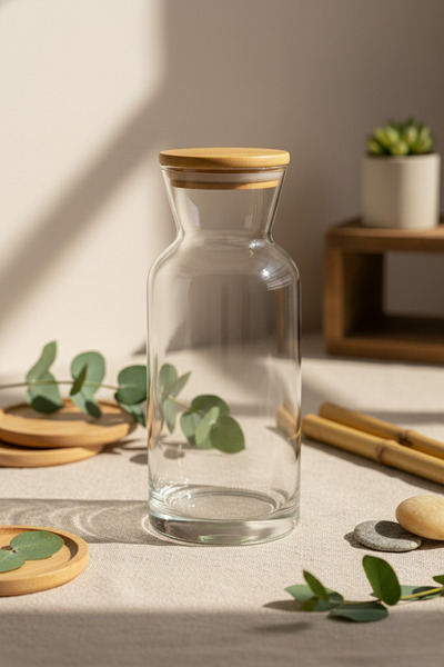 Fhilli Aura - Bambu Kapaklı Karaf Sürahi 700 cc